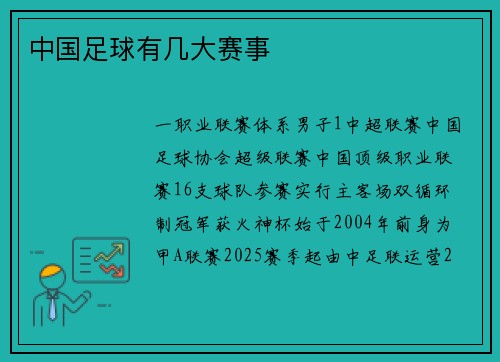 中国足球有几大赛事